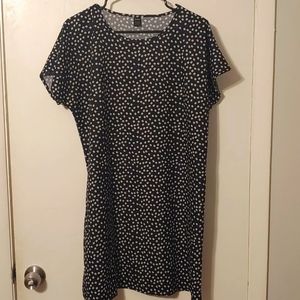 Shein floral black dress